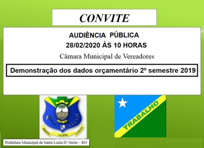 AUDIÊNCIA PUBLICA